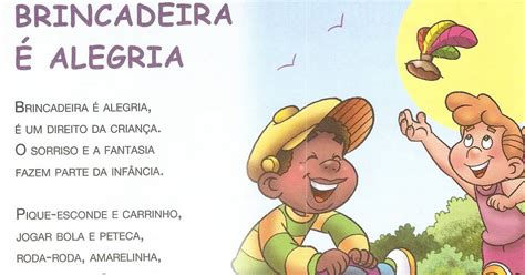 Poema Sobre Brincadeira Com Rima - Poema Sobre Brincadeira Com Rima - RETOEDU