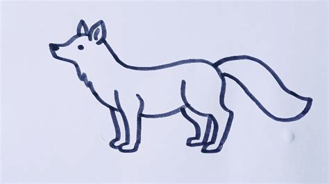 Red Fox Drawing Easy Fox Drawing Easy Cute How To Draw A Cute Fox Easy