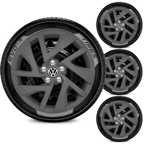 Jogo Calota Volkswagen Universal Virtus Aro 15 5X100 Escolha GFM