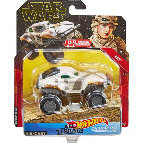 Rey Star Wars Hot Wheels TLJ All Terrain Character Cars