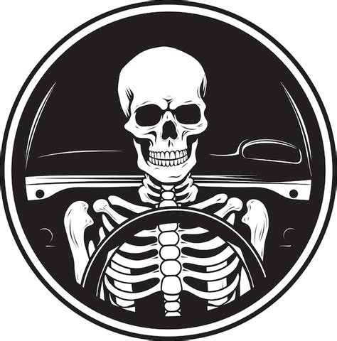 Spine Tingling Transport Skeleton Riding Auto Vector Phantom Pedal Car