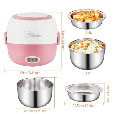 Itaki Magic Pro Meal Cooker Lunch Box 200W Removable Stainless Steel Heater
