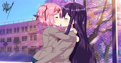 Yuri Ddlc Natsuki Ddlc Ddlc Ddlc The Anime Natsuri Pixiv