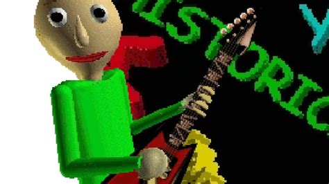 Baldi Likes To Rock Baldis Basics Mod Youtube