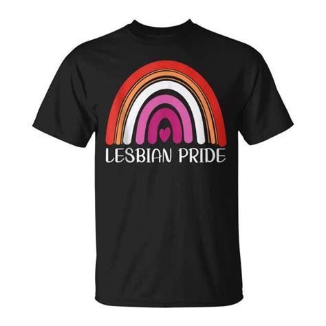 Lgbtq Lesbian Pride Flag Lgbtqia Rainbow Lesbian T Shirt Mazezy