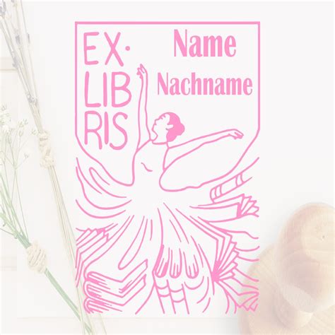 Ex Libris T Nzerin In B Chern Perfektes Geschenk F R Leser Digistamps