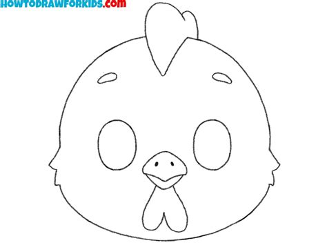 draw  chicken face easy tutorial