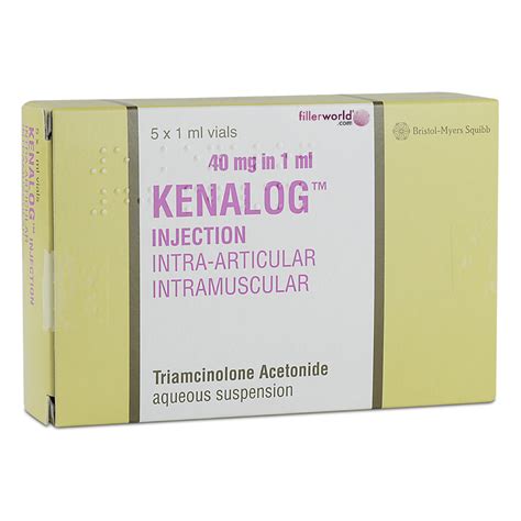 Kenalog Injection (5x1ml) 40mg in 1ml