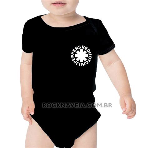 Body Infantil Red Hot Chili Peppers Logo ESTAMPARIA ROCK NA VEIA