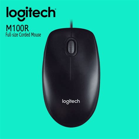 Logitech M105 M100r Wired Black Mouse Shopee Malaysia