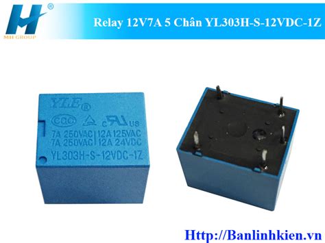 Relay 12V7A 5 Chân YL303H-S-12VDC-1Z