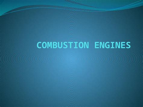 Pptx Combustion Engines Dokumentips