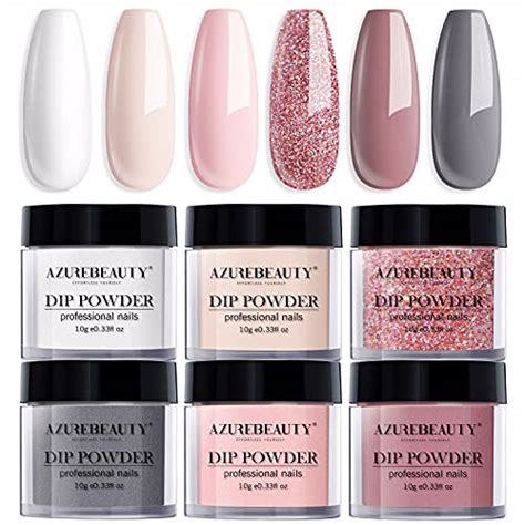 Azurebeauty Dip Powder Nail Set Colors Classic Nude Nedysia