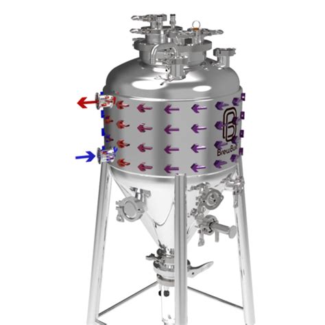 BrewBuilt X3 Jacketed Uni Conical Fermenter BrewBuilt