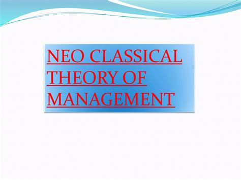 The Classical Viewpoint Of Management Emphasized Ways To 2