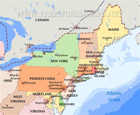 America Map East Wayne Baisey
