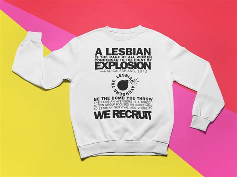 Lesbian Explosion Riot Sweatshirt Dyke Vintage Retro Tomboy Butch Femme Pride LGBTQ Fun Queer