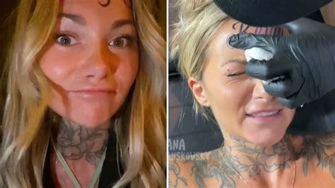 La influencer Ana Stanskovsky se tatuó el nombre de su novio en la