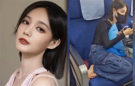 Li Yitong Criticised For Putting Her Bare Feet Up On Her Airline Seat