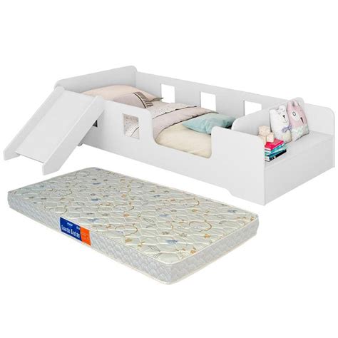 Cama Montessoriana Com Escorregador - Cama Infantil Montessoriana Com Escorregador | Pontofrio