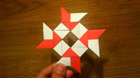 How To Make A Paper 8 Pointed Ninja Star Origami Shuriken YouTube