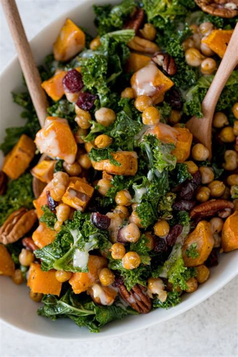 Salade De Chou Kale Patates Douces Et Pois Chiches Grill S Healthy Alie