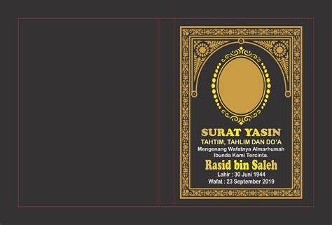 24 Free Download Desain Cover Yasin Siap Cetak Free Cdr And Psd