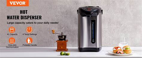 Vevor Hot Water Dispenser Adjustable Temperatures Water Boiler And Warmer Stainless
