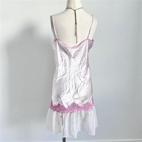 Vintage Lingerie Babydoll Pink Dress Details Depop