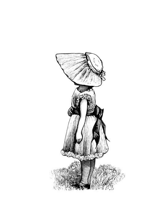 Vintage Drawing Girl Wallpapers