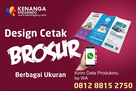 Design Cetak Brosur Berbagai Ukuran Murah Cepat Cikarang Bekasi