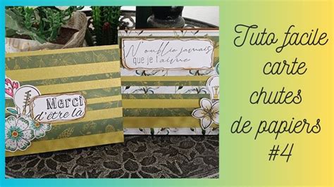 Tuto Facile Carte Chutes De Papiers Scrapbooking In Creative