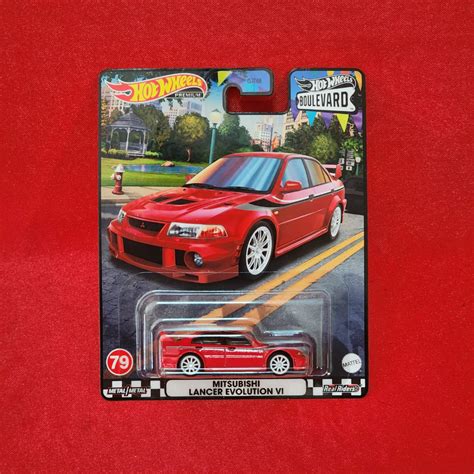 Jual Hot Wheels Premium Mitsubishi Lancer Evolution Vi Boulevard Shopee Indonesia