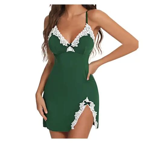 Plus Size Mature Women Sexy Underwear Erotic Hot Nightwear Open Back Split Short Skirt Lingerie