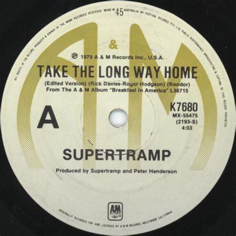 Supertramp - Take The Long Way Home (1979, Vinyl) | Discogs
