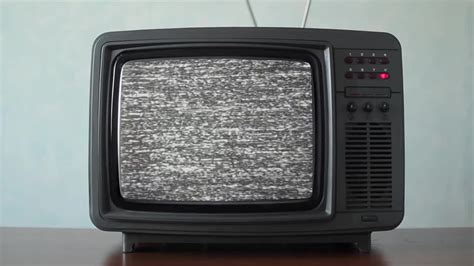 Vintage TV With Static - Stock Video | Motion Array