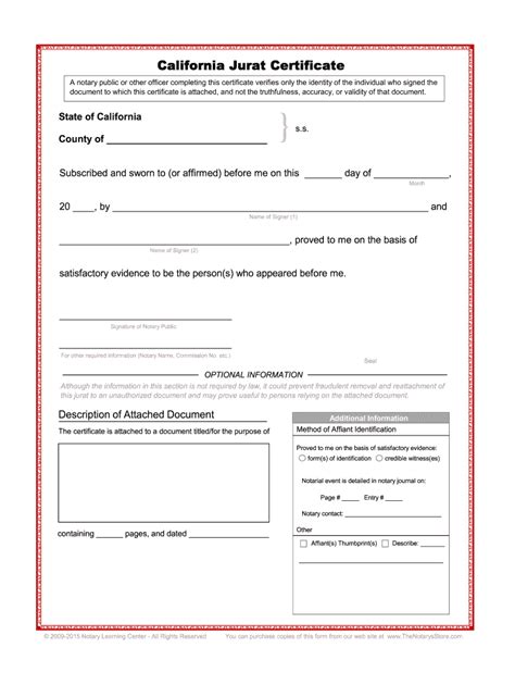 California Jurat 2020 2021 2020 2021 Fill And Sign Printable Template