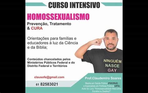 Professor que divulgava cura gay no Facebook é investigado pelo Ministério Público Atualidades