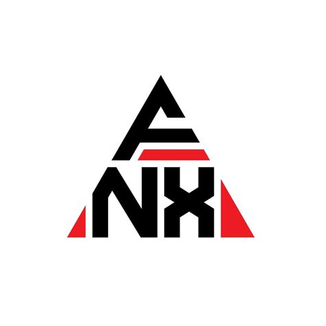 Diseño De Logotipo De Letra Triangular Fnx Con Forma De Triángulo