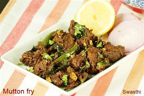 Mutton Fry Mutton Sukka Mutton Roast Swasthi S Recipes