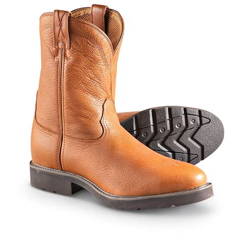Mens Twisted X® Steel Toe Pull On Work Boots Peanut 203950