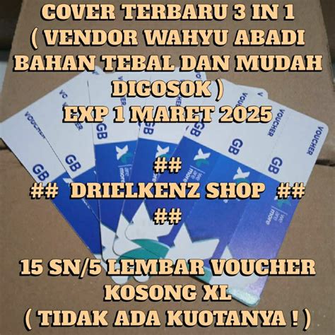 Jual Voucher Kosong Xl In Sn Lembar Gak Ada Kuotanya