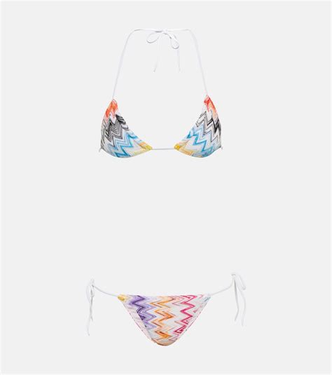 Zig Zag Triangle Bikini In Multicoloured Missoni Mare Mytheresa