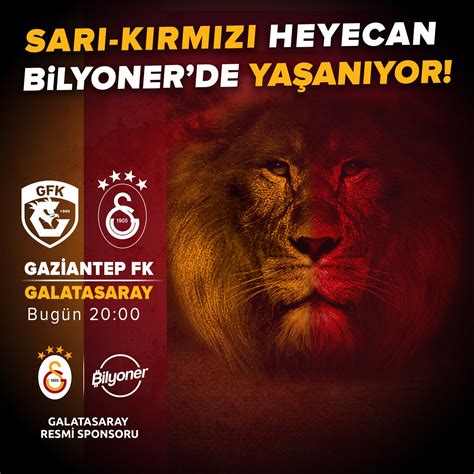 Galatasaray Sk On Twitter Aslanlar Sahada Heyecan Bilyoner De