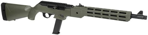 Midwest Industries Ruger Pc9 M Lok Ruger Cerakote Olive Green Hand Guard M Lok Compatible Mi