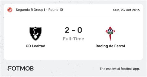 Cd Lealtad Vs Racing De Ferrol Live Score Predicted Lineups And H2h