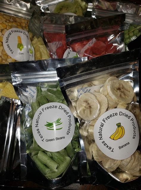 samples texas natural freeze dried products