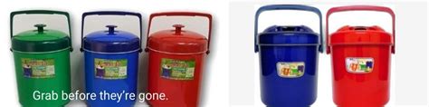 Rice Bucket Ice Box Termos Bekas Tahan Sejuk Panas Bocong Nasi 3L 10L Food Container Cooler Hot