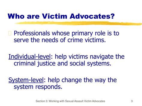 Ppt The Role Of The Victim And Victim Advocate In Managing Sex Offenders Powerpoint