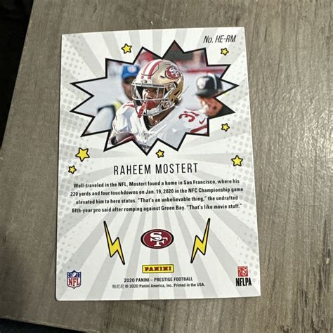 Raheem Mostert Heroes Card Ebay